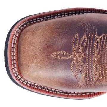 Laredo Womens Anita Embroidered Square Toe Casual Boots Mid Calf Low Heel 1-2" - Blue, Brown - Size 7 B