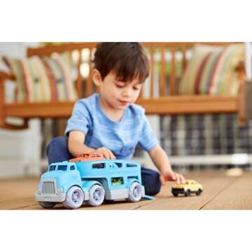 Eco-Friendly Green Toys Ferry Boat & Car Carrier
