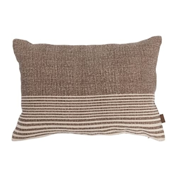 Stylish Creative Co-Op Cotton Lumbar Pillow - Brown