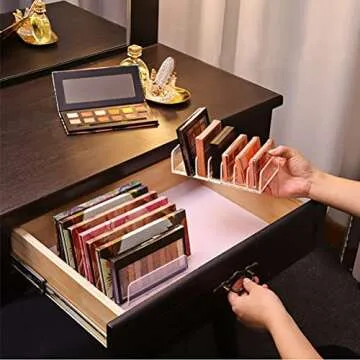 WSICSE Makeup Organizer - 2 Pack Palette Storage Solution