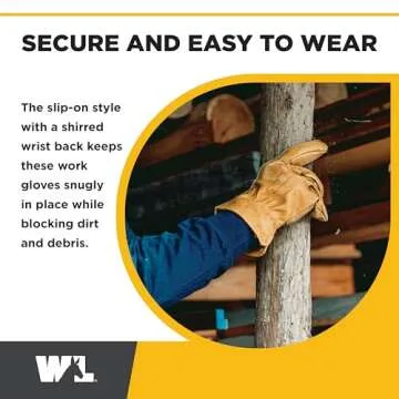 Wells Lamont Leather Work Gloves for Men, Reinforced Cowhide with Palm Patch, Saddletan, XX-Large (1129XX)