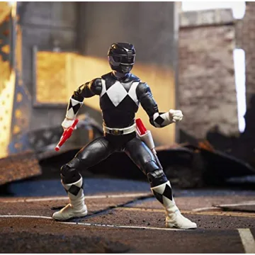 Mighty Morphin Black Ranger 6-Inch Action Figure with Accessories