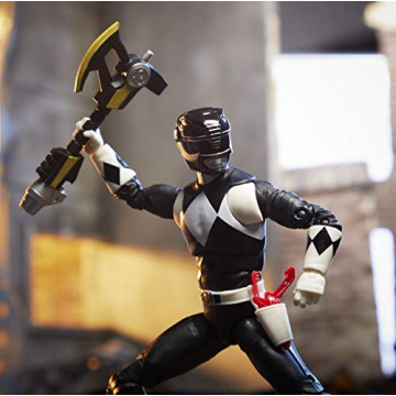 Mighty Morphin Black Ranger 6-Inch Action Figure with Accessories