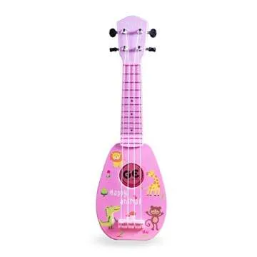 YOLOPLUS+ 17 Inch Kids Ukulele Guitar Toy 4 Strings Mini Children Musical Instruments Educational Le...