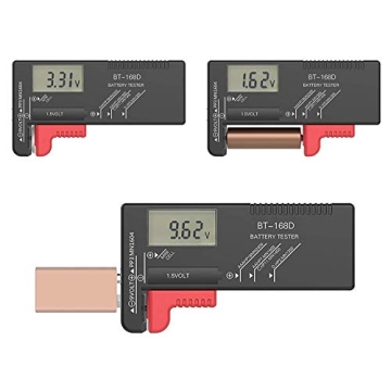 Abunro Battery Organizer with Digital Tester for 110 Batteries