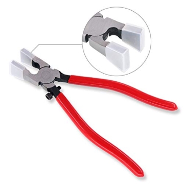 Swpeet Heavy Duty Key Fob Pliers Tool with Rubber Tips for Easy Installation