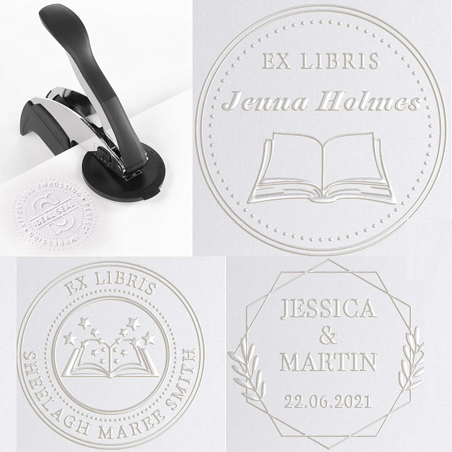 Custom EXLIBRIS Book Embosser - Personalize Your Library
