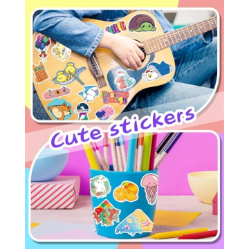 QKilisy 600PCS Cute Waterproof Stickers for Kids & Teens