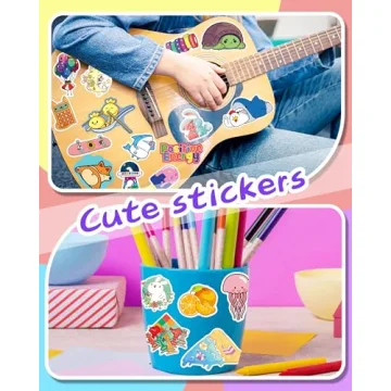 QKilisy 600PCS Cute Waterproof Stickers for Kids & Teens