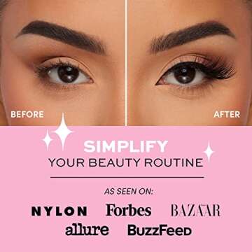 Glamnetic Magnetic Eyelashes Vibe | Reusable Faux Mink Lashes