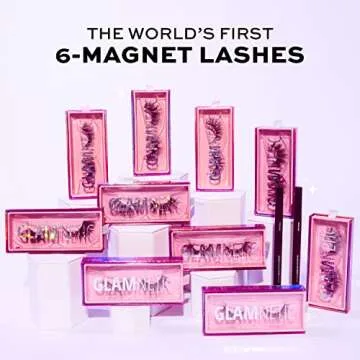 Glamnetic Magnetic Eyelashes Vibe | Reusable Faux Mink Lashes