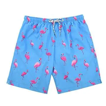 Comfortable Men's Swim Trunks with Compression Liner