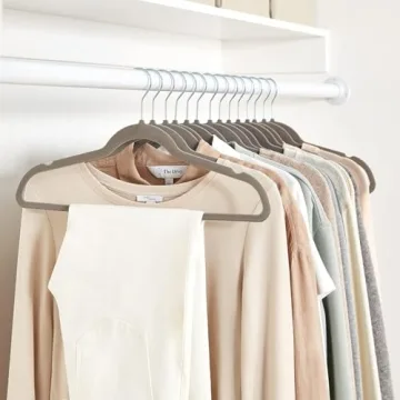 Amazon Basics Slim Velvet Non-Slip Hangers - Pack of 30