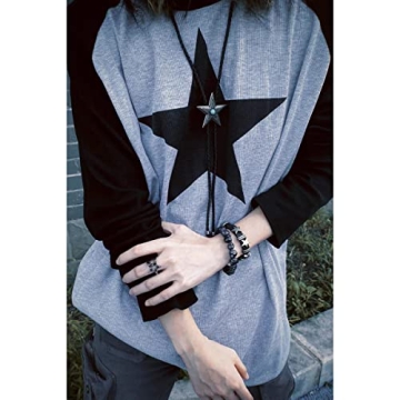 ABYOVRT Women Star Shirt Y2K Vintage Oversized Tee