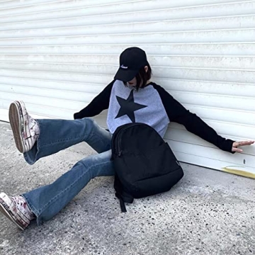 ABYOVRT Women Star Shirt Y2K Vintage Oversized Tee