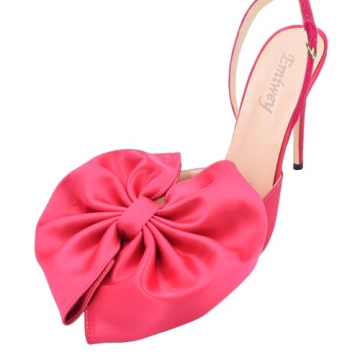 Emiwey Women's Bow-Knot High Heel Stiletto Pumps