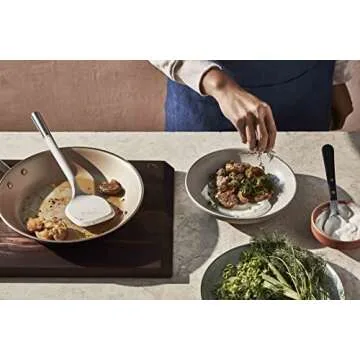 Material, The Soft-Edge Turner Silicone Spatula For Cooking, Food Grade Kitchen Spatula Flipper for Eggs, Pancakes, Omlettes, Brownies, BPA-Free Dishwasher-Safe, Oyster