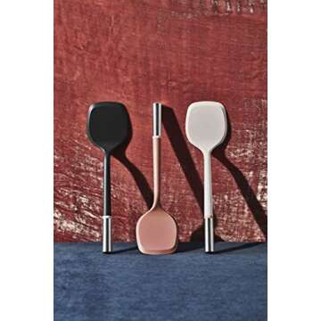 Material, The Soft-Edge Turner Silicone Spatula For Cooking, Food Grade Kitchen Spatula Flipper for Eggs, Pancakes, Omlettes, Brownies, BPA-Free Dishwasher-Safe, Oyster