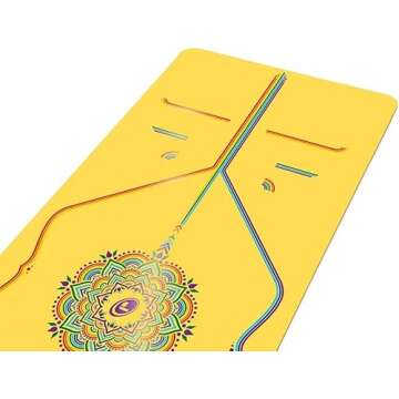 Liforme Printed Yoga Mat Collection - Patented Alignment System, Warrior-like Grip, Non-Slip, Eco-fr...