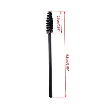 yueton Pack of 100 Disposable Eyelash Brushes Wands Mascara Applicator