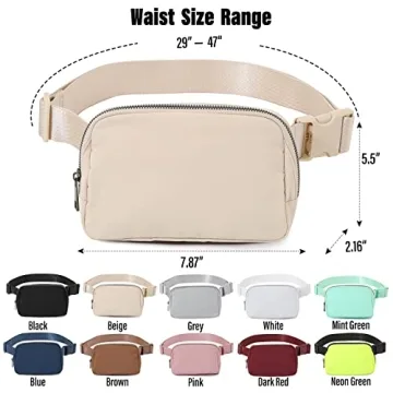 Stylish TOBVZOO Belt Bag Fanny Pack for Everyday Use