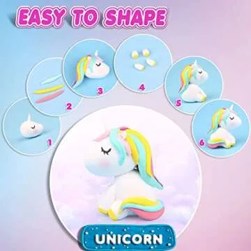 ESSENSON Magic Clay 60 Colors Air Dry Clay for Kids