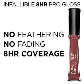 L'Oreal Infallible 8 Hour Hydrating Lip Gloss - Sangria