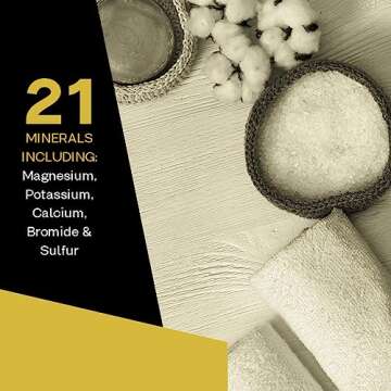 Aromasong Dead Sea Salt - Spa Bath Salt - 19 Lbs Fine Grain Bulk - 100% Pure - Better Absorbing Than Epsom Salt - Soak for Women & Men for Skin Issues and to Relax Tired Muscles - Resealable Pack.