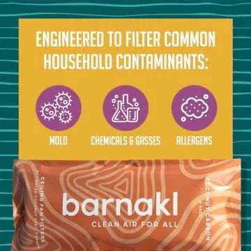 Barnakl Ceiling Fan Filters for Clean Air Purification