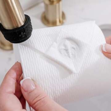 BURU SOLUTIONS Toilet Paper Stamp Royalty (Fleur de Lis) - Add a Unique Personal Touch to Your Bathr...