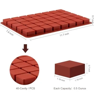 JOERSH Silicone Molds for Candy, Chocolate, and More