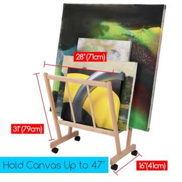 MEEDEN Wood Large Print Rack - Premium Artist Storage and Display Rack