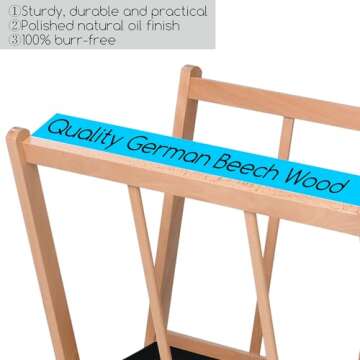 MEEDEN Wood Print Rack - Premium Art Storage Solution