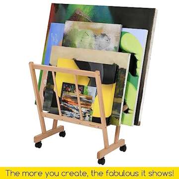 MEEDEN Wood Print Rack - Premium Art Storage Solution