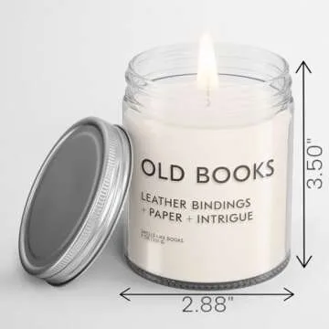 OLD BOOKS Book Lovers' Candle | Book Scented Candle | Vegan + Cruelty-Free + Phthalate-Free