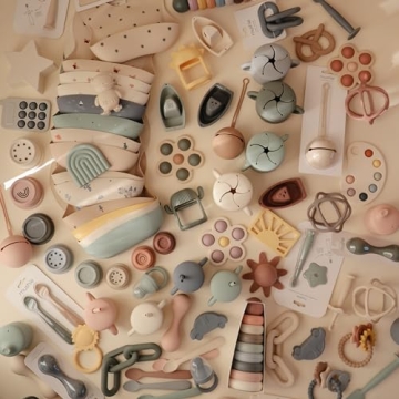 Mushie Silicone Baby Bib Adjustable Fit Blush