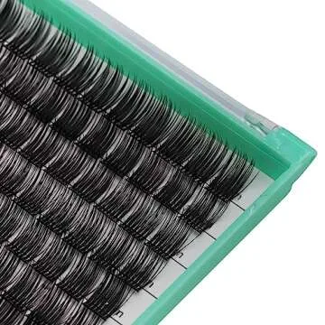 Bodermincer XXXL Tray 364PCS D Curl Cluster Lashes 10-12-14-16mm Mixed Length DIY Eyelashes Extension at Home (D Curl 10-12-14-16mm Mixed)