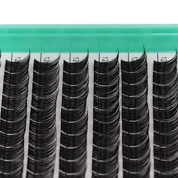 Bodermincer XXXL Tray 364PCS D Curl Cluster Lashes 10-12-14-16mm Mixed Length DIY Eyelashes Extension at Home (D Curl 10-12-14-16mm Mixed)