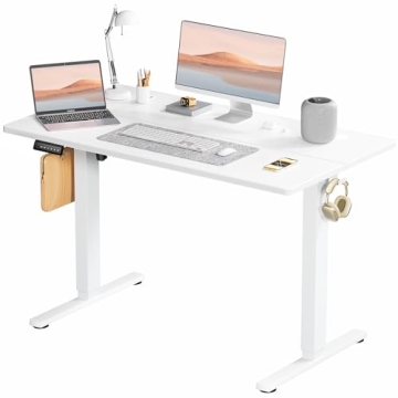 SMUG Electric Standing Desk – Ergonomic Adjustable Height Workstation, 48x24 Inch Modern Design
