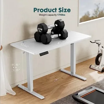 SMUG Adjustable Electric Standing Desk for Work & Home