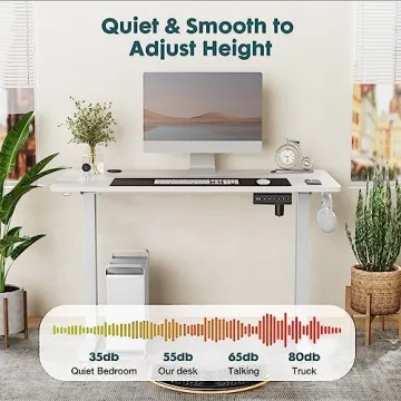 SMUG Adjustable Electric Standing Desk for Work & Home