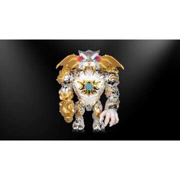 MrBeast Lab Apex Beast Tiger Collector Figure, 6.25" Tall, with Extreme Detailing, Premium Packaging, 13 Points of Articulation & Chomp Jaw - Styles May Vary