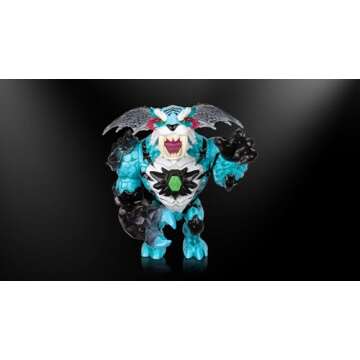 MrBeast Lab Apex Beast Tiger Collector Figure, 6.25" Tall, with Extreme Detailing, Premium Packaging, 13 Points of Articulation & Chomp Jaw - Styles May Vary