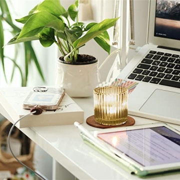 Elegant VOHO Clear Votive Candle Holders Set of 6