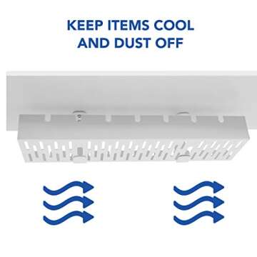 FLEXISPOT Under Desk Cable Management Tray, Metal Raceway Wires Cable Tidy Organizer Office and Home...