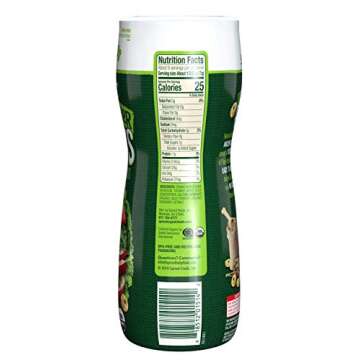 Sprout Organic Baby Food Baby Snacks Plant Power Puffs, Apple Kale, Canister, 1.5 Ounce