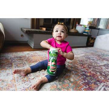 Sprout Organic Baby Snacks Plant Power Puffs - Apple Kale