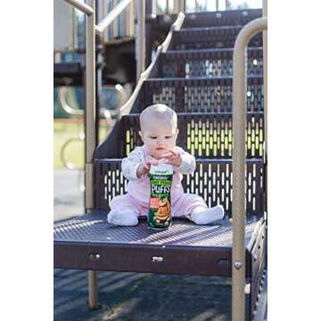 Sprout Organic Baby Snacks Plant Power Puffs - Apple Kale