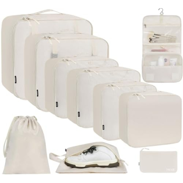 BAGAIL 10 Set Packing Cubes for Smart Travel Organization