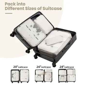 BAGAIL 10 Set Packing Cubes for Smart Travel Organization
